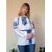 Embroidered blouse "Petrykivka Blue"